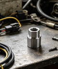 Tall Truck Lift Extension Adapter with 1.38 Inch Lift Heightening Leg and 1.54 Inch Hole Jack Riser for Bottle Jacks on workbench
