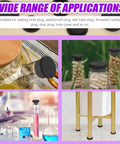 Silicone Hole Plug Kit With 5 Sizes Range 26mm 29mm 31.3mm 36.3mm 41.3mm T Shaped Rubber Stopper in various uses such as bottles and test tubes.