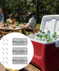 Stainless Steel Cooler Hinges 6 Pack With 24 Screws For Igloo Ice Chests 50 To 165 Qt Replacement Parts next to red cooler