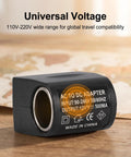 Car AC To DC Power Converter Cigarette Lighter To Wall Outlet Adapter 12 Volt straight plug with black heavy duty shell