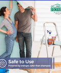 Couple using Dual Edge Premium Wallpaper Scraper Tool With Re Sharpenable Blade for easy sticky paste removal on wall