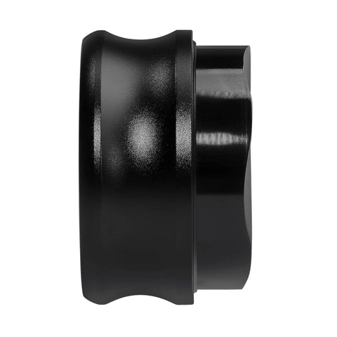 Heavy Duty Espresso Distribution Tool And Gravity Adaptive Coffee Leveler For 54Mm Portafilter Basket, matte black side view.