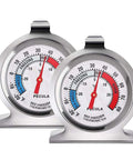 2-Pack Fridge Thermometer With Large Dial And Red Indicator, Reads 30-30C/20-80F, Easy Read Temperature Gauge For Refrigerator