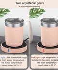Dual Temp Smart Coffee Mug Warmer With Gravity Touch Sensor And Automatic Power Cut Locks In That Daily Heat Straight Up For Your Desk Featuring Quiet Operation Compact Flat Bottom Base showing two temperature settings.