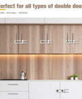 6PCS Baby Cabinet Locks With Adjustable U Shaped Design on wooden kitchen cabinets and white cabinets