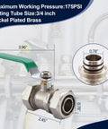 3/4 Inch Nickel Plated Brass Ball Valve For Air Lines In Line Shut Off Fittings Workhorse For Your Shop Garage Compressed Air