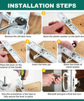 Installation steps for Sliding Patio Door Thumb Latch Lever Replacement Kit Two Pack Fits Jeld Wen And Prime Line Surface Mount