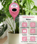 Pink Soil Moisture Meter For Indoor Plants And Lawn No More Guesswork Easy Water Gauge To Prevent Overwatering No Battery Needed