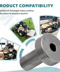 Pivot Pedestal Replacement Kit With Two 121756 Bearing Bushings For Front Mount Lawn Mower Models, Easy Install, Compatible With 3452R 3461R 3472 3561R 3572R 3661 3761R 3344 3348 932G3 928D 930D2 9772HP, gray bushing