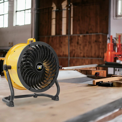 Industrial Grade 14 Inch High Velocity Drum Fan With Four Speed Settings in workshop