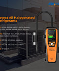 Infrared Refrigerant Leak Detector For HVAC And Automotive Use, Pro Grade Sniffer With Fast Freon Detection, Anti Interference Sensor, High Sensitivity Low Med High, Long Life Infrared Sensor ILD200 on rooftop HVAC units