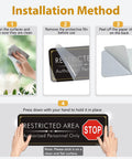 Installation steps for Heavy Duty Acrylic Restricted Area Sign For Authorized Personnel Only Doors Hella Weatherproof Warning Plaque.