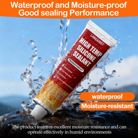 Extreme Heat Silicone Sealant For Grills And Ovens, Waterproof And Insulating Adhesive With High Arc Resistance, 100ml tube
