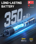 Electric Screwdriver Kit With 50 Magnetic Bits, Compact Precision Driver Set, 350mAh battery, Type-C charging, pro electronics tool