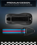 Premium Slick Porsche Key Fob Cover Hard Shell Case with Titanium Hinge and Racing Aesthetic