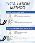 Guide for installing Heavy Duty Double J Hook EV Wall Mount Solid Steel Electric Cable Organizer for garage storage.