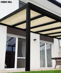 Pergola with Beige Shade Cloth 6x300 Feet For Outdoor Use Pergola Canopy Replacement Fabric Roll UV Resistant Mesh Net