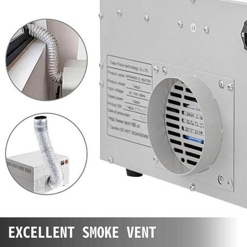 Ventilation system of Pro Grade Reflow Oven For SMD SMT PCB Soldering, 800W Infrared Heater With Auto Soldering