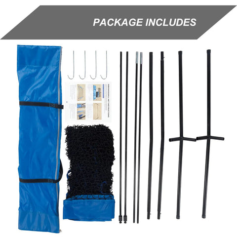 Baseball L Screen Pitching Net 7x7 Portable Pitcher Protector package with carry bag, net, poles, and hooks displayed.