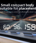 General Motors HUD Head Up Display USB Powered GPS Speedometer Windshield Projector shown on dashboard with speed display