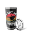 Hang Gliding Themed Stainless Steel Insulated Tumbler For Flying Enthusiasts Coffee Or Tea Cup Built Rugged For The Sky And Scenic Landscapes Perfect Gift For Parachute And Hang Glider Lovers On The Go with lid beside.