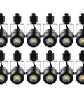 Hella Bright 10W H Track Lighting Heads 3000K Warm White Dimmable LED Track Lights 120V for Accent Retail Kitchen Artwork CRI90 plus 12 Pack