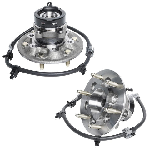 2WD Front Wheel Bearing Hub Kit For 2004-2005 Chevy Colorado And GMC Canyon, 16-piece hub set shown in detailed view
