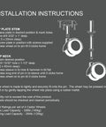 Installation instructions for 2 Inch Floor Protector Rubber Caster Wheels Set Of 4 With 5 Sixteenth Inch Stem Or Top Plate Mounting
