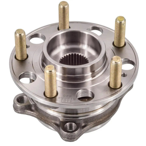 Front Hub Bearing Assembly For Hyundai Genesis G80 2015-2020 5-Lug Without ABS Bolt-On Direct Fit 30-Spline Ball Bearing