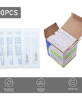 Prime Condition 100 Pack 27 Gauge Half Inch Syringe Needles With Reliable Luer Lock Tips, individually wrapped, bulk for precision work.