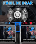 Built Damn Tough Brushless Cordless Impact Wrench 1000Nm Heavy Duty Power Half Inch Drive Kit control panel and usage instructions.