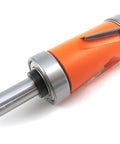 XTREME Compression Flush Trim Bit 2 Flutes Carbide Tipped, 1-3/8 In Cutting Diameter, spiral design tool, orange housing