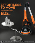 All In One Drywall Sander With Extendable Handle And LED Light, 8.5 Amp Popcorn Ceiling Removal Tool, lightweight design