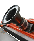 Oskool 4 Inch Magnetic Dust Collection Quick Connect Kit With Adapters Flex Cuffs Clamps mounted on table saw.