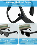 100 Pack LED Light Diffusion Stickers Kit For Smart Glasses Compatible With Wayfarer Style Frames And Other Models Includes Case And Tweezers Soft Light Covers To Cut Glare On Indicator LEDs with semi-opaque and light-blocking options