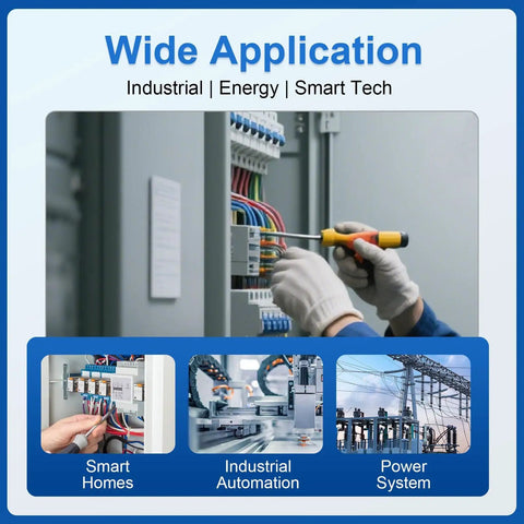 Person using screwdriver on electrical panel representing application of Insulated Yellow 0.11 Inch Pin Terminals Quick Disconnect Set