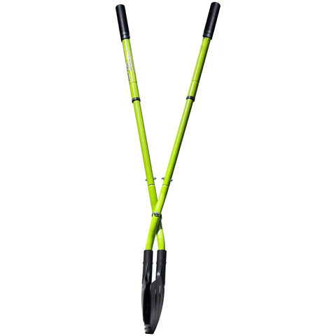 Gator Grabber Telescoping Leaf Cleanup Tool With Adjustable Handle Powder Coated Steel Shafts And Heavy Duty Poly Fiber Jaws