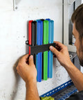 Installing Tig Rod Organizer Wall Mount Welding Rack For Home Shop Iron Storage Shelf With Efficient Slot System