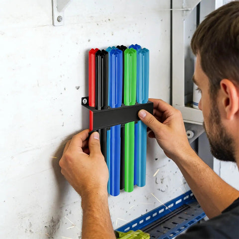 Installing Tig Rod Organizer Wall Mount Welding Rack For Home Shop Iron Storage Shelf With Efficient Slot System