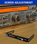 Two Sets Universal Mounting Brackets For CB Ham Radios, Transceivers And Scanners, Adjustable Width 6.3 To 10.6 Inches