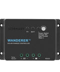Front view of Renogy Wanderer 12V 30A PWM Solar Charge Controller With 4 Stage Charging For Lithium Gel And Flooded Batteries.