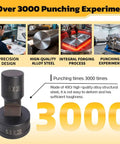 Beefy, Heavy Duty Slotted Die For CH-70 Hydraulic Punch Press, 4x13mm Hole Punch Die, 40Cr Steel, durability and 3000 punch test result