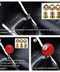 Installation steps for Billiard Style Shift Knob For Cars Trucks And SUVs Red No 3 Round Ball Gear Shifter Knob For Automatic And Manual Transmission Easy Grip And Cool Interior Accessory.