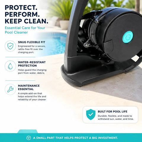 Power Port Cover For Cordless Pool Vacuum Charging Dock Keeps Your Cleaner Safe And Dry, Waterproof Protective Cap product view