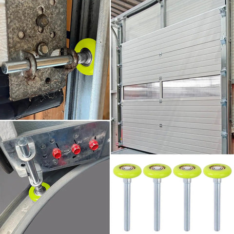 Top Shelf 15 Pack 1.8 Inch Green Nylon Garage Door Rollers Featuring Quiet 6200ZZ Precision Ball Bearings For Lightning Smooth Residential Door Replacement on garage door.