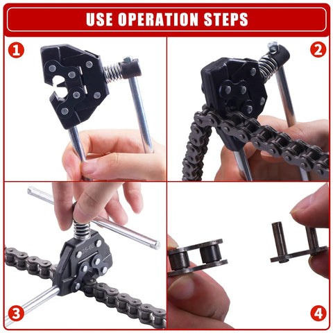 Chain Detacher Breaker Cutter For 25 35 41 40 50 60 Roller Chains 415H 428H 520 530 Fits Motorcycle Bicycle Go Kart ATV Chains