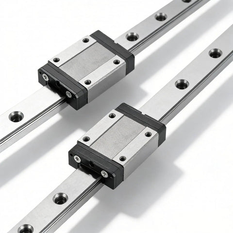 MGN15 500mm Linear Rail Kit With 2 Rails And 2 MGN15H Carriages Black For 3D Printers And CNC Machines Pro Grade Smooth Rock Solid Motion Heavy Duty Bearing Steel Guide System
