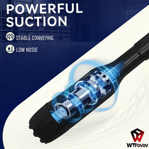 Heavy Duty Electric Drum Pump Fits 55 Gallon Barrels Plug And Play AC DC Dual Power showing powerful suction design and internal mechanism.