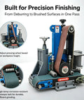 Beast Mode Belt Grinder 2.2Kw 9 Speed Benchtop Polisher with adjustable settings for slick deburring and rust removal.