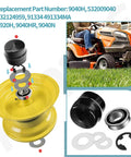 Front Wheel Bushing To Bearing Conversion Kit For Lawn Mowers, Includes 4 Sealed Hub Bearings, 2 Retainer Washers shown